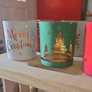 Festive Christmas Candle Holders
